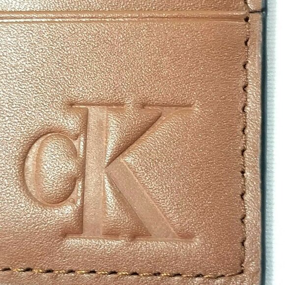 Calvin Klein Men's Leather ID Card Wallet‎ RFID - Picture 3 of 5